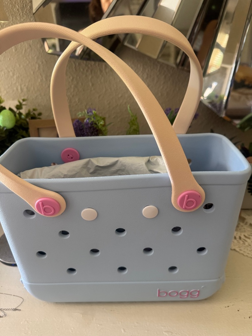 Hogg Tote with Pink Accents - Picture 2 of 5